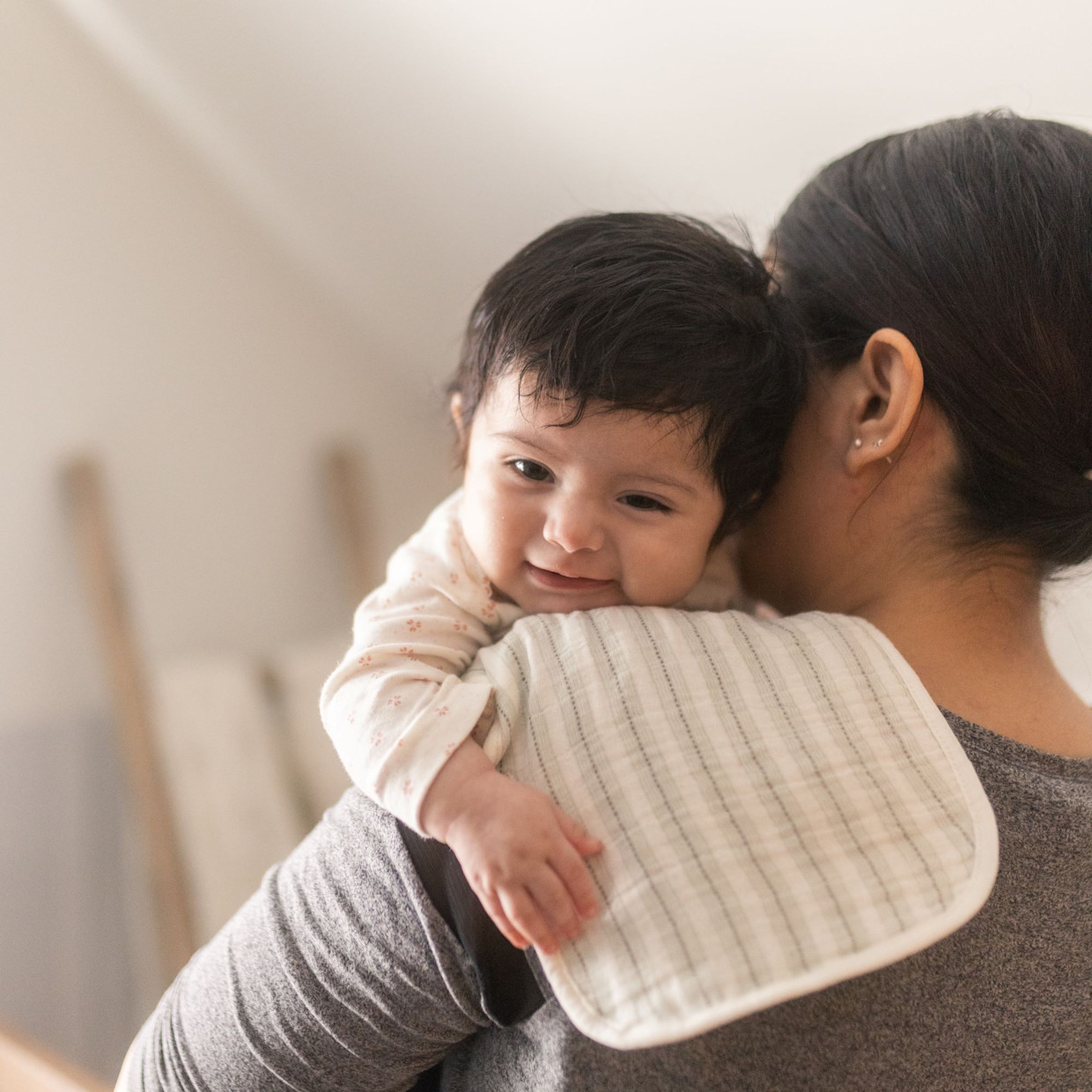 Crane Baby Avery Organic Cotton 3-pc. Burp Cloth Set - Bunny.