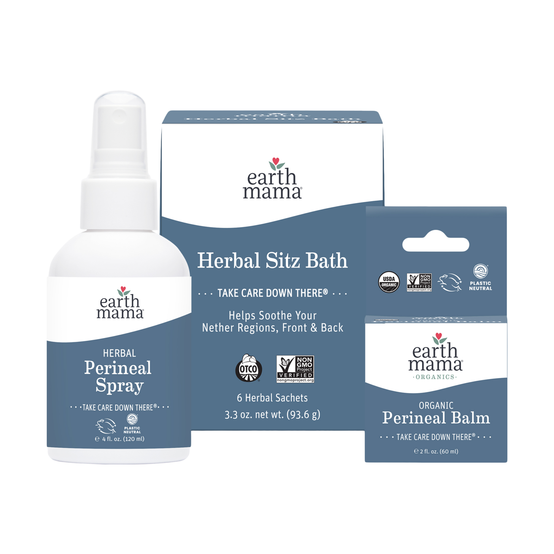Earth Mama Organic Take Care Down There Postpartum Recovery Kit.