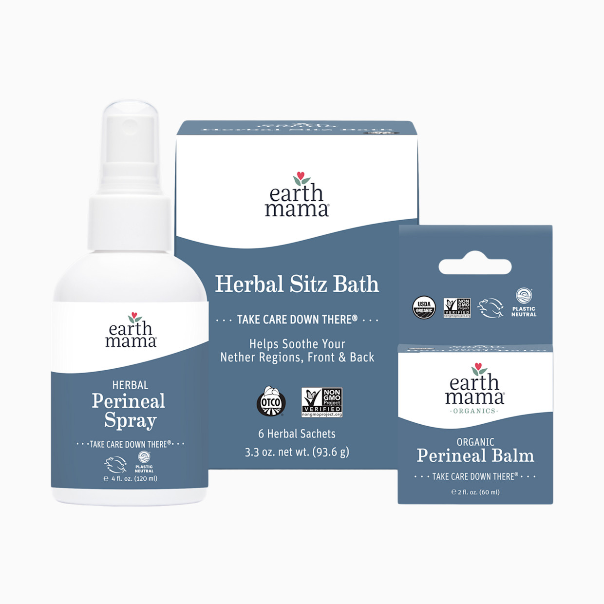 Earth Mama Organic Take Care Down There Postpartum Recovery Kit.