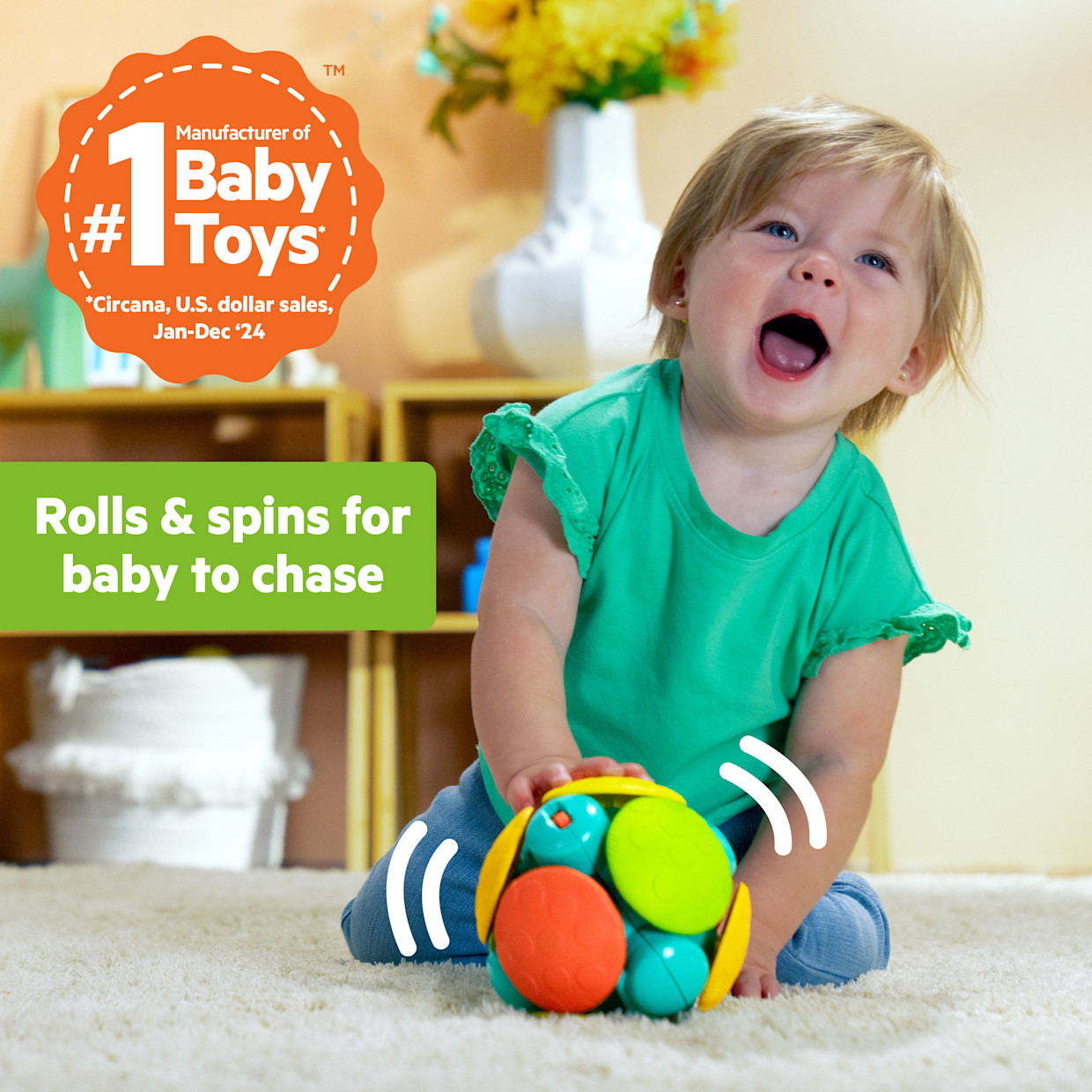 Bright Starts Wobble & Rattle Gift Set, 2-PK.