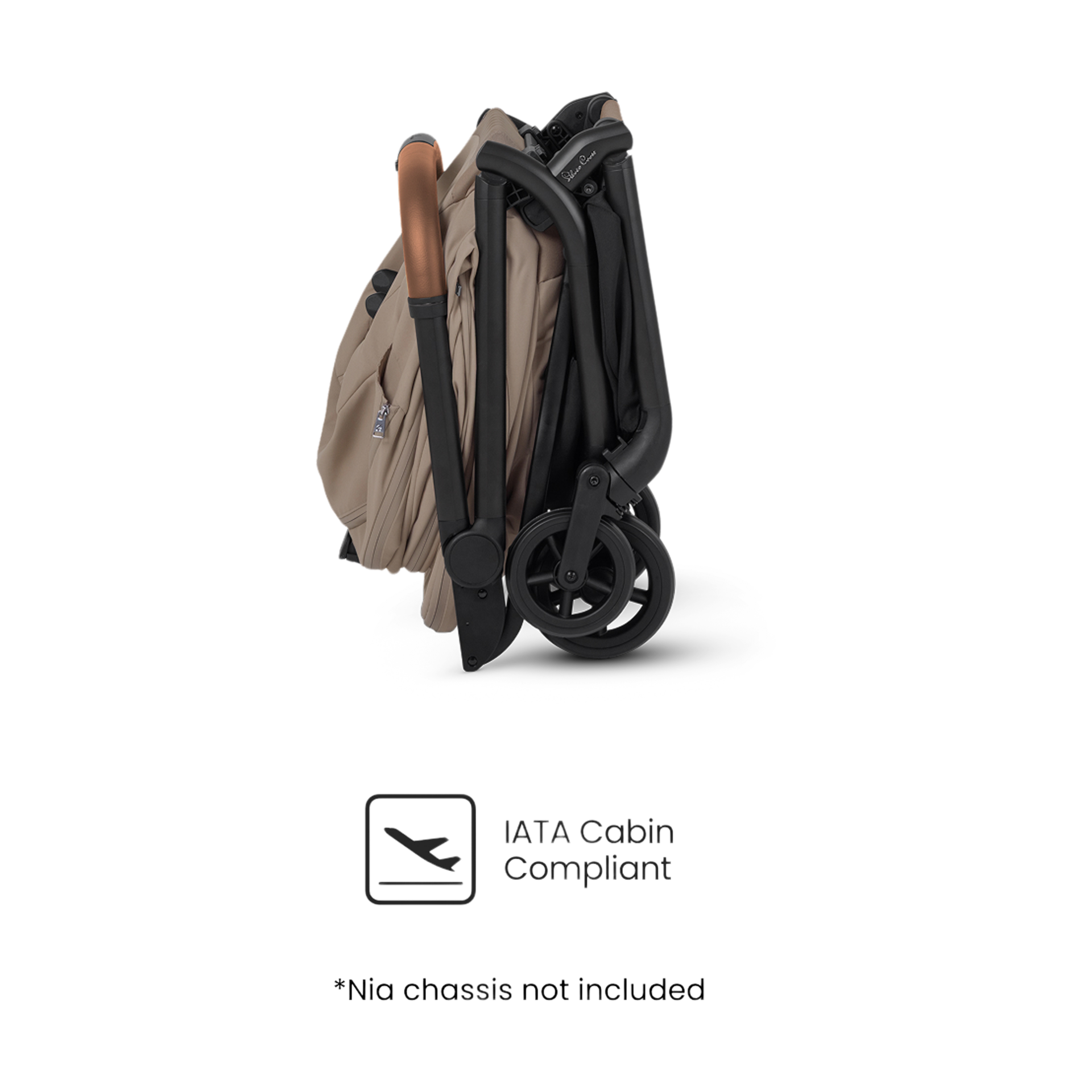 Silver Cross Nia Compact Bassinet - Champagne.