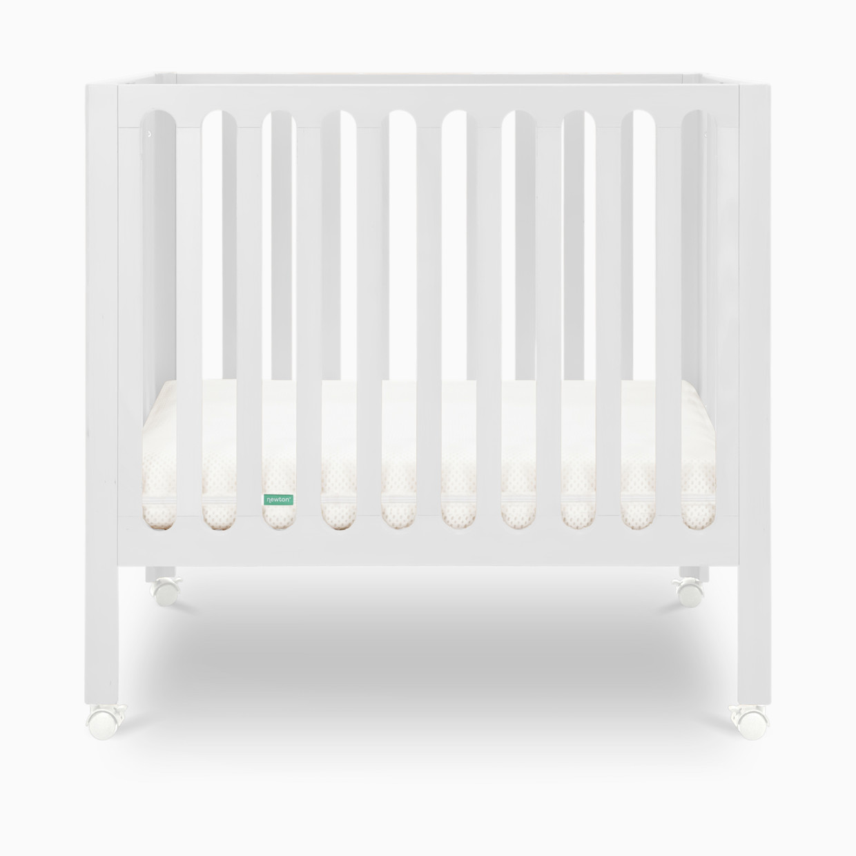 Newton Baby Galileo Mini Crib & Newton Mini Crib Mattress - White.
