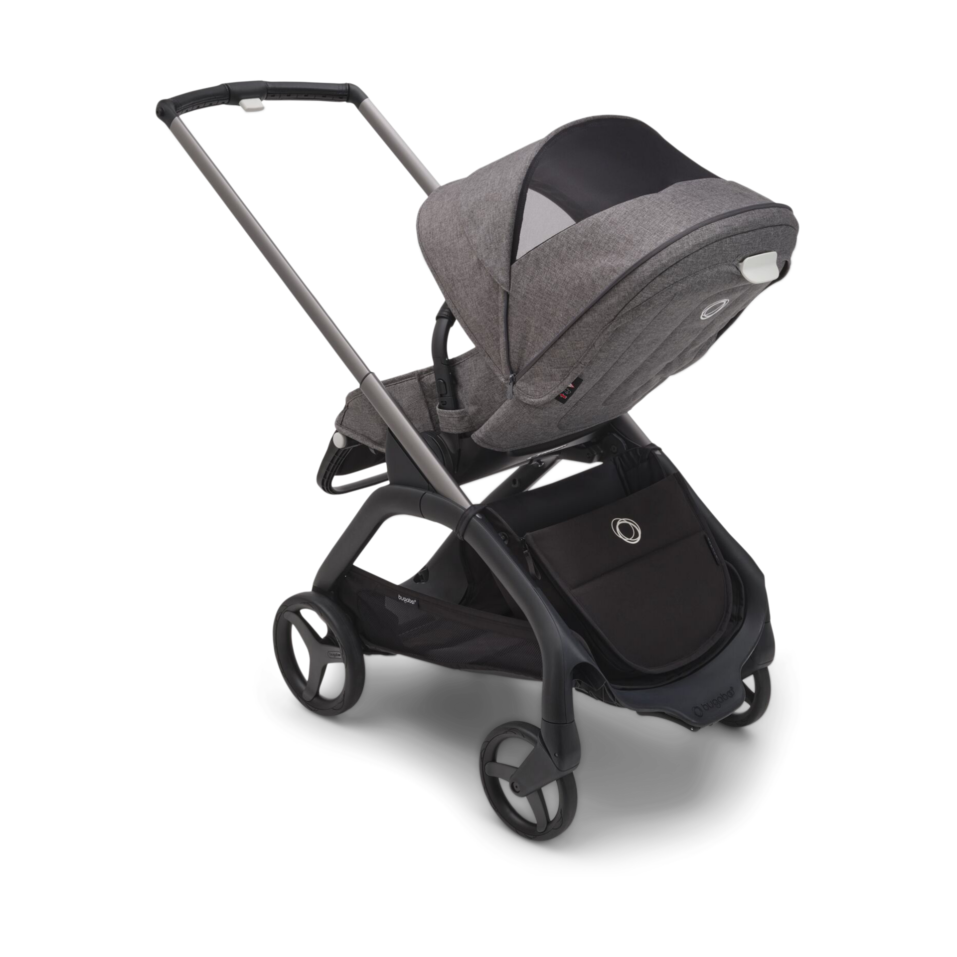 Bugaboo Dragonfly Seat Complete Stroller - Graphite/Grey Melange-Grey Melange.