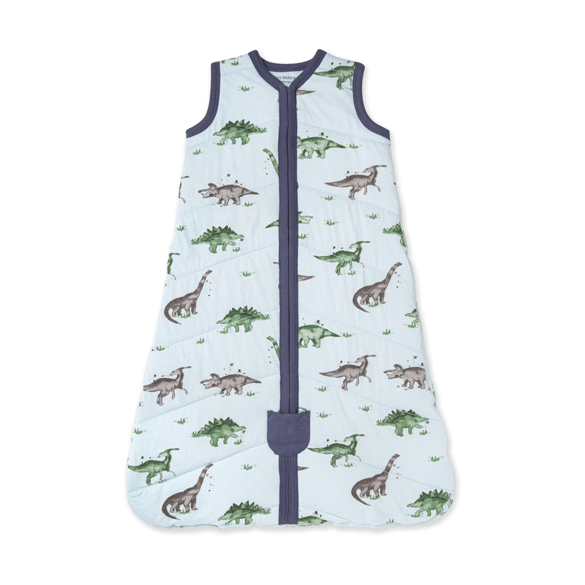 Burt's Bees Baby Quilted Beekeeper Organic Cotton Wearable Blanket Happy Herbivores, Large