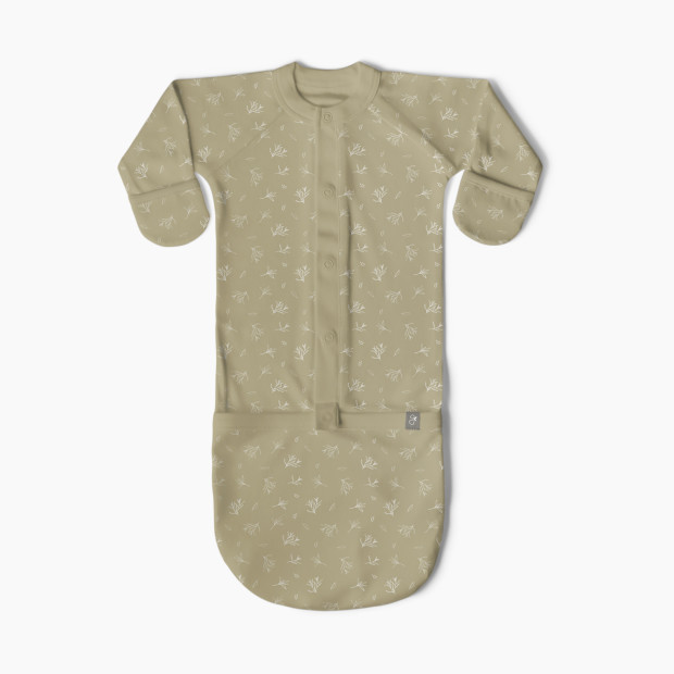 Goumi Kids Organic Cotton Printed Gown - Branches, 0-3 Months.