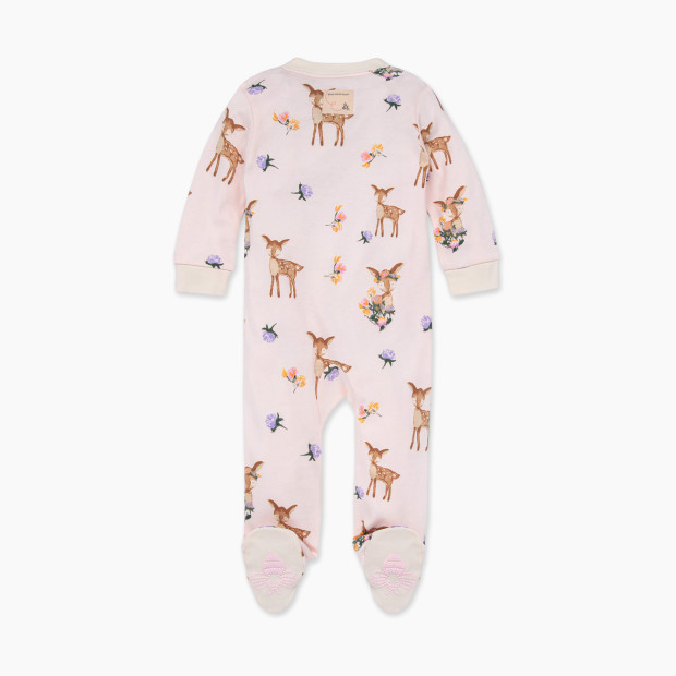Burt's Bees Baby Organic Sleep & Play Footie Pajamas - Sweet Doe, 0-3 Months.