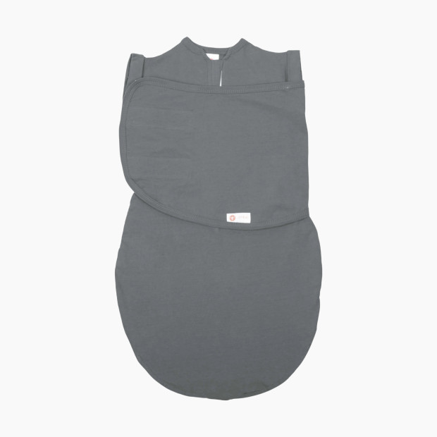 Embe Babies Short Sleeve Swaddle Sack - Charcoal, Medium/Large 12-18 Lbs.