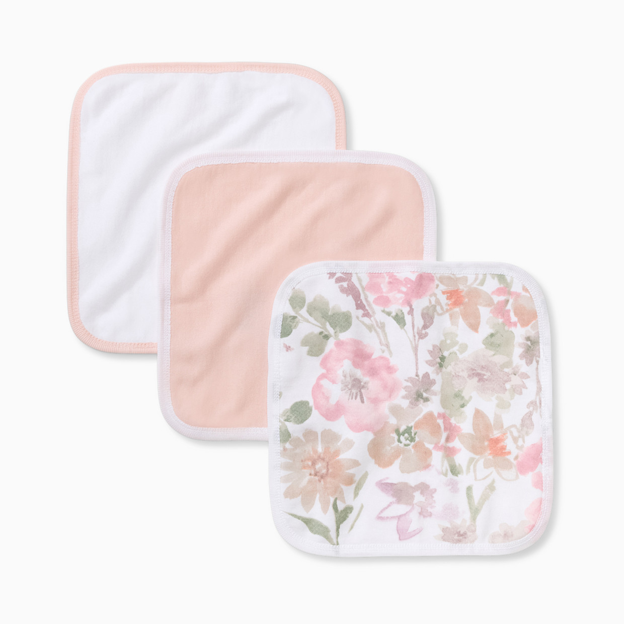 Burt's Bees Baby 3-Pack Organic Washcloths - Flower Meadow.