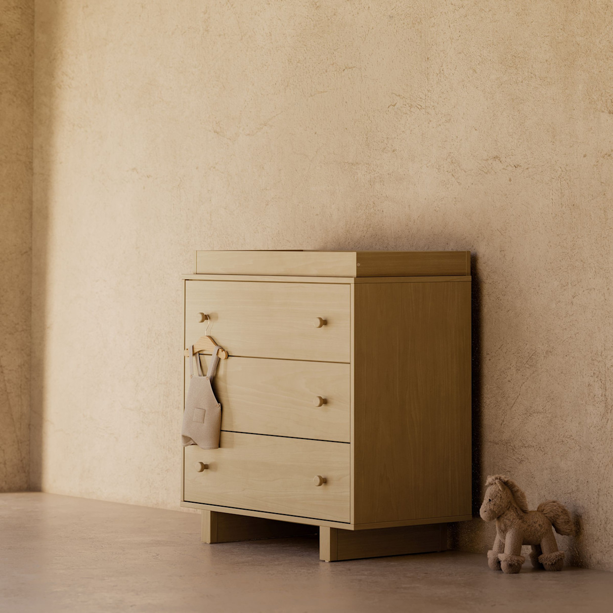 Storkcraft Texas 3 Drawer Chest with Removable Changing Topper - Driftwood.