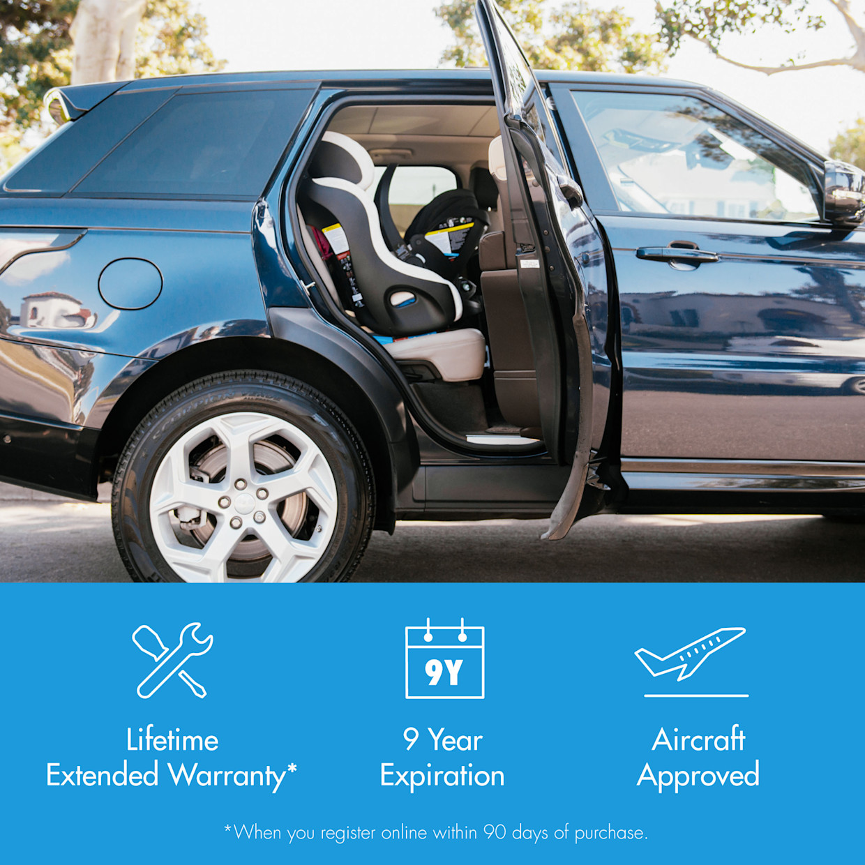 Clek Foonf Convertible Car Seat - Railroad Ziip (Flame Retardant Free).