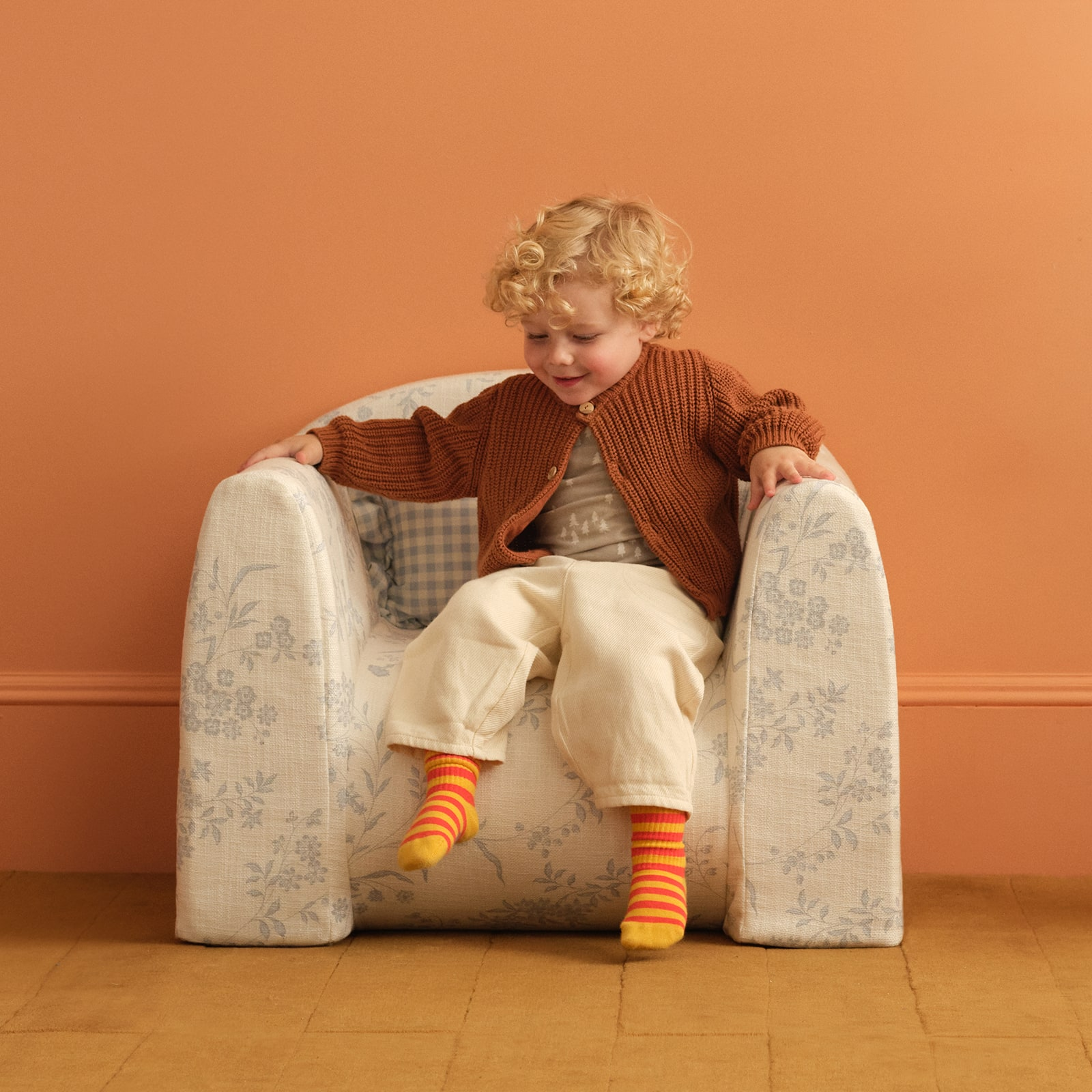 House of Noa Play Chair - Kit Ivory & Sky, Large.