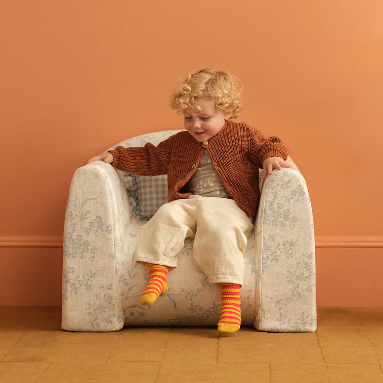 House of Noa Play Chair - Kit Ivory & Sky, Large.