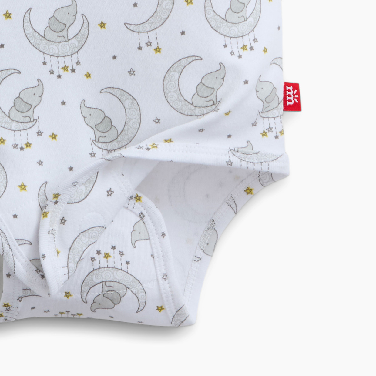 Magnetic Me Organic Cotton Magnetic Bodysuit 5 Pack Bundle - Pastel Assorted, Newborn.