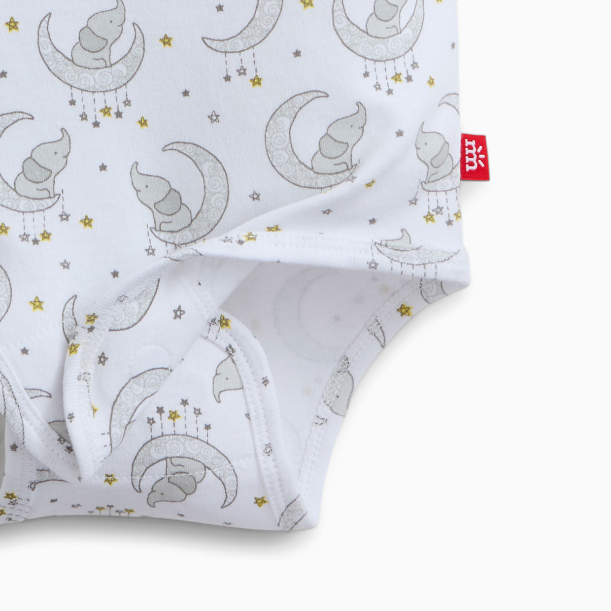 Magnetic Me Organic Cotton Magnetic Bodysuit 5 Pack Bundle - Pastel Assorted, Newborn.