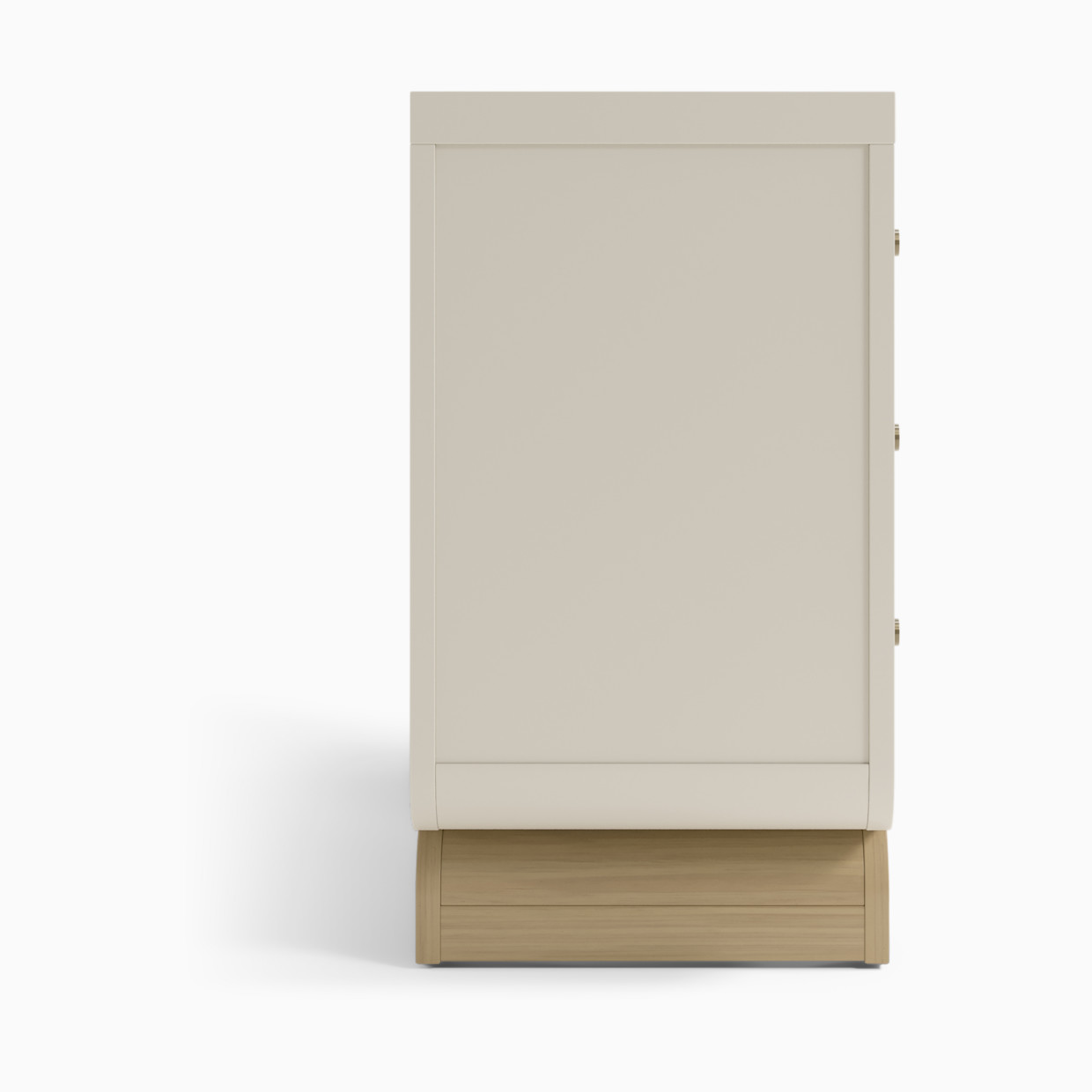 Storkcraft Santorini 6 Drawer Dresser - Frosted Oat With Driftwood.