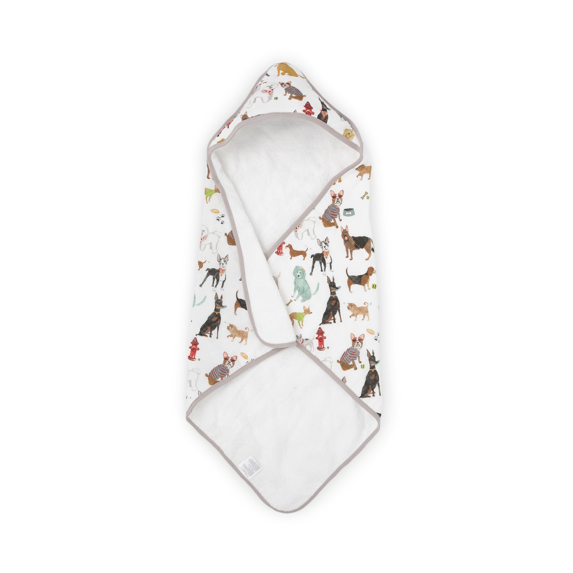 Little Unicorn Cotton Muslin & Terry Infant Hooded Towel - Woof ...