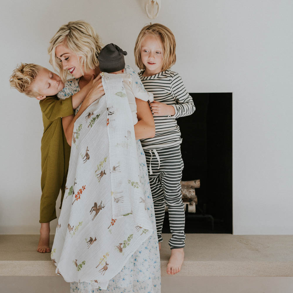 Little Unicorn Cotton Muslin Swaddle 3 Pack - Oh Deer.