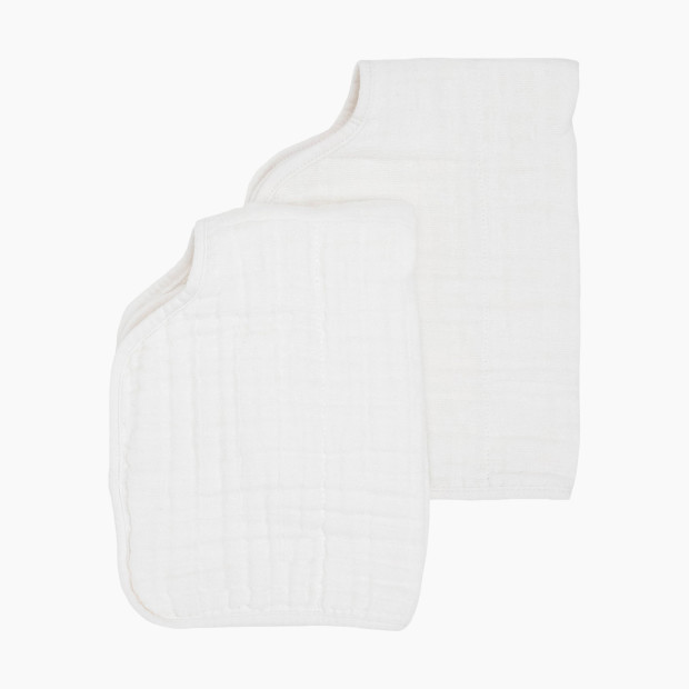 Little Unicorn Cotton Muslin Burp Cloth (2 Pack) - White.