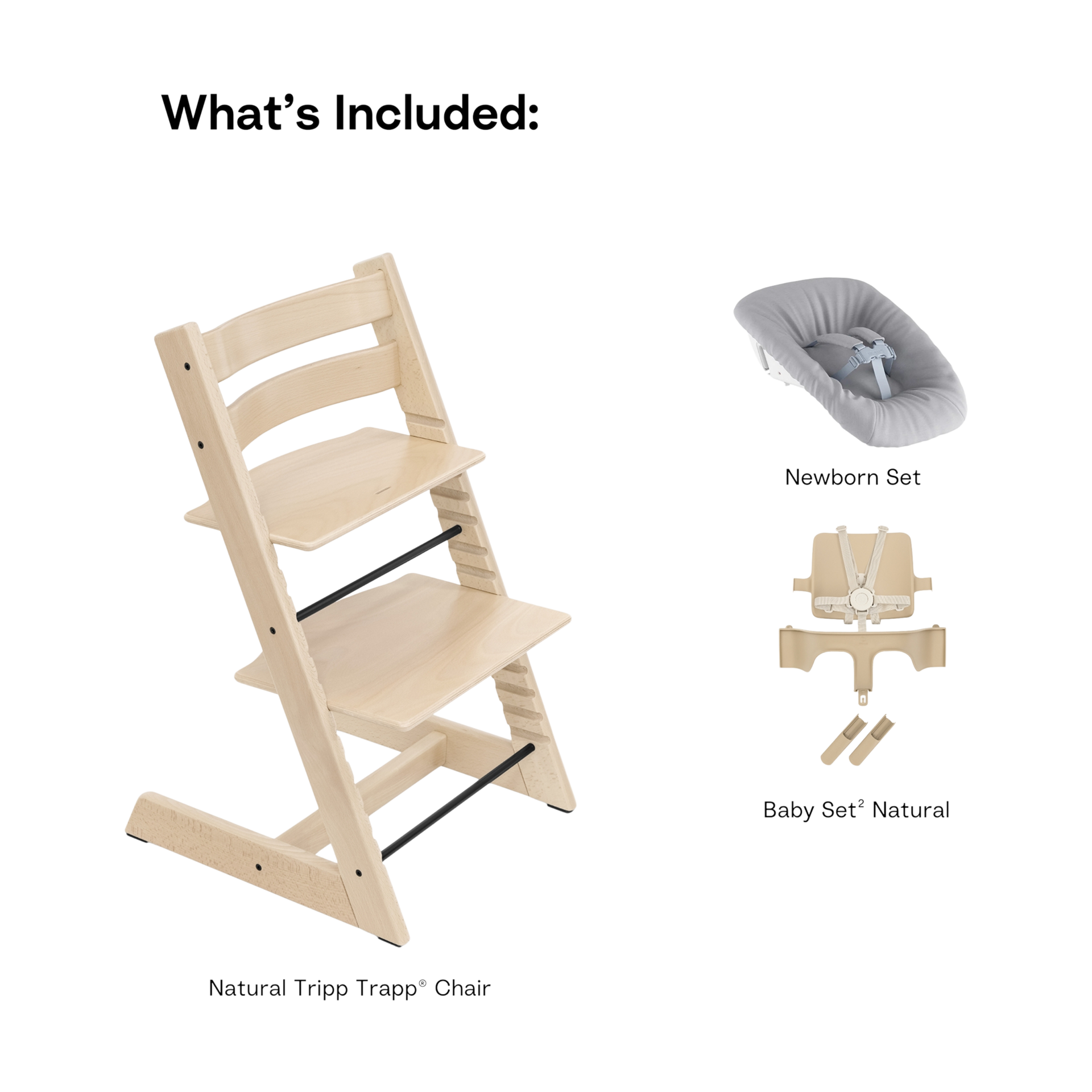 Stokke Tripp Trapp High Chair² + Newborn Set.