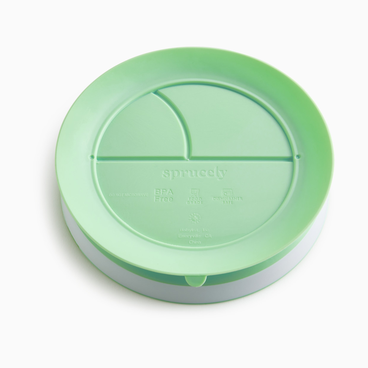 Sprucely Suction Plate (2 Pack) - Green/Sand.