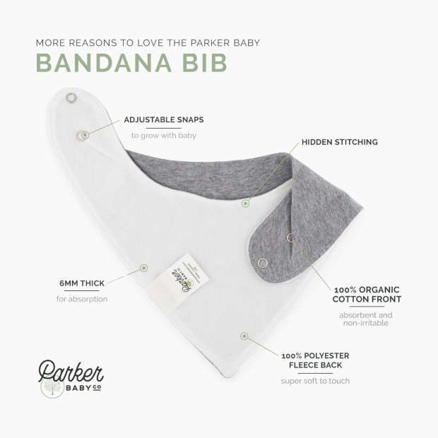 Parker Baby Co. Bandana Bib Set (8 Pack) - Dune.