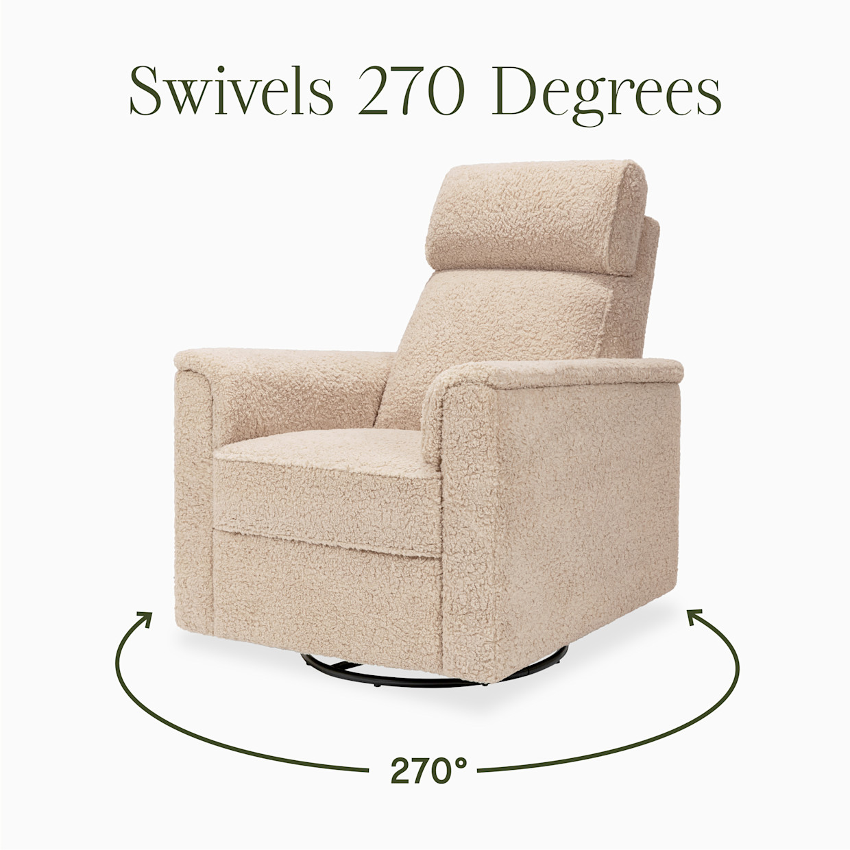 Namesake Willa Pro Power Recliner and Swivel Glider - Chai Shearling.