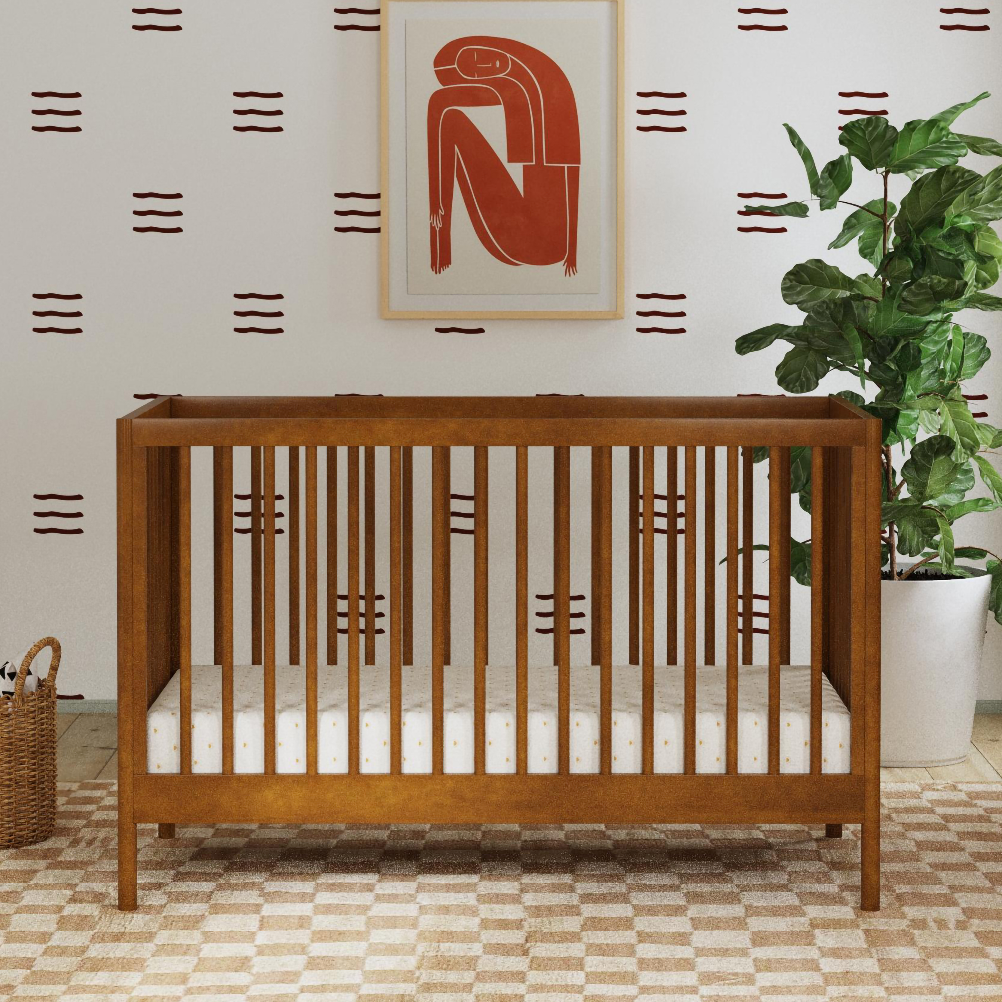 daVinci Birdie 3in1 Convertible Crib Walnut Babylist Shop