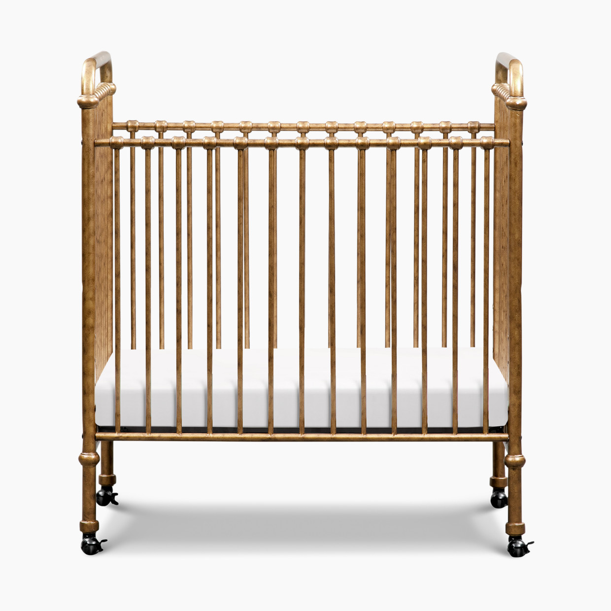 Namesake Abigail 3-in-1 Convertible Mini Crib - Vintage Gold.