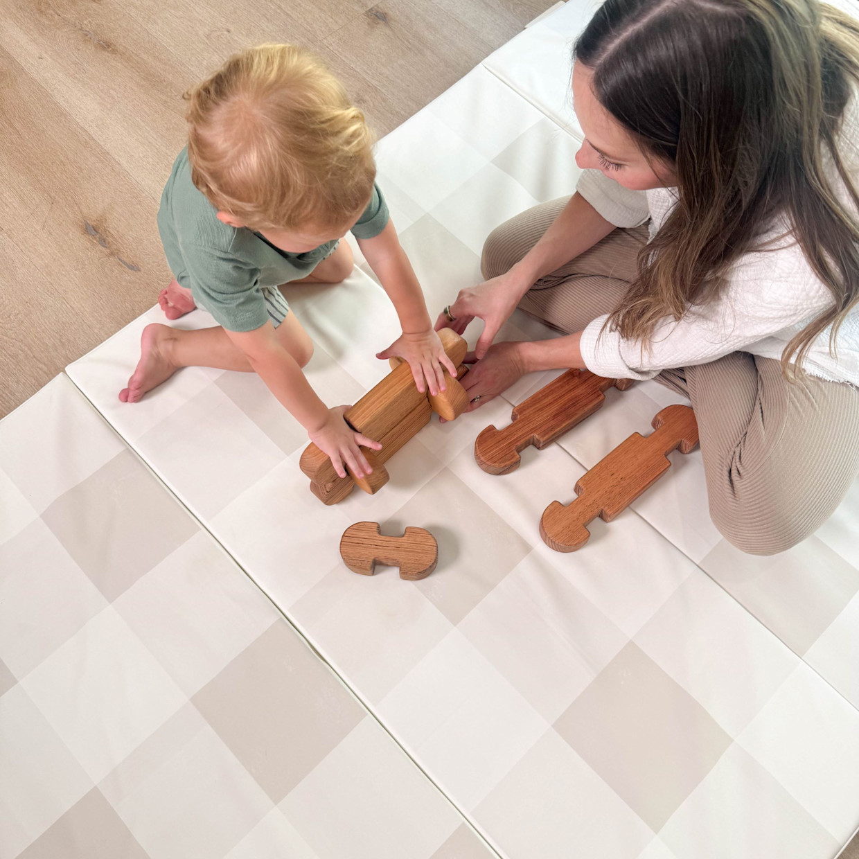 Toddlekind Tumble Mat - Arden Dove, 4X6.