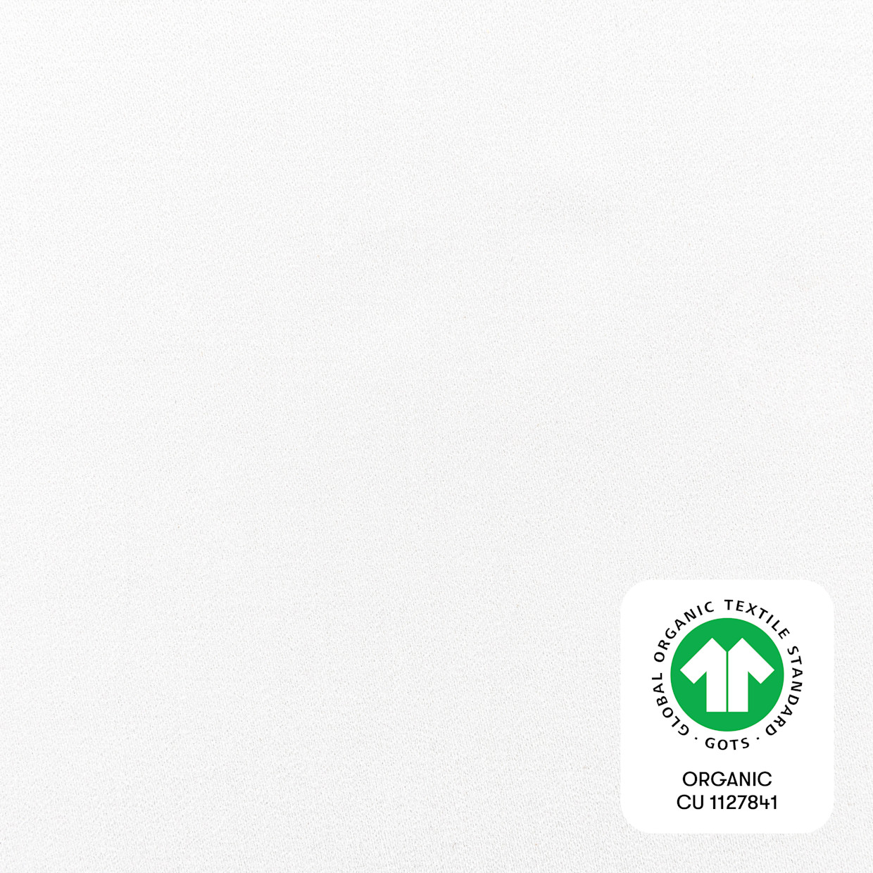 babyletto Organic Brushed Cotton Crib Sheet - Bright White.