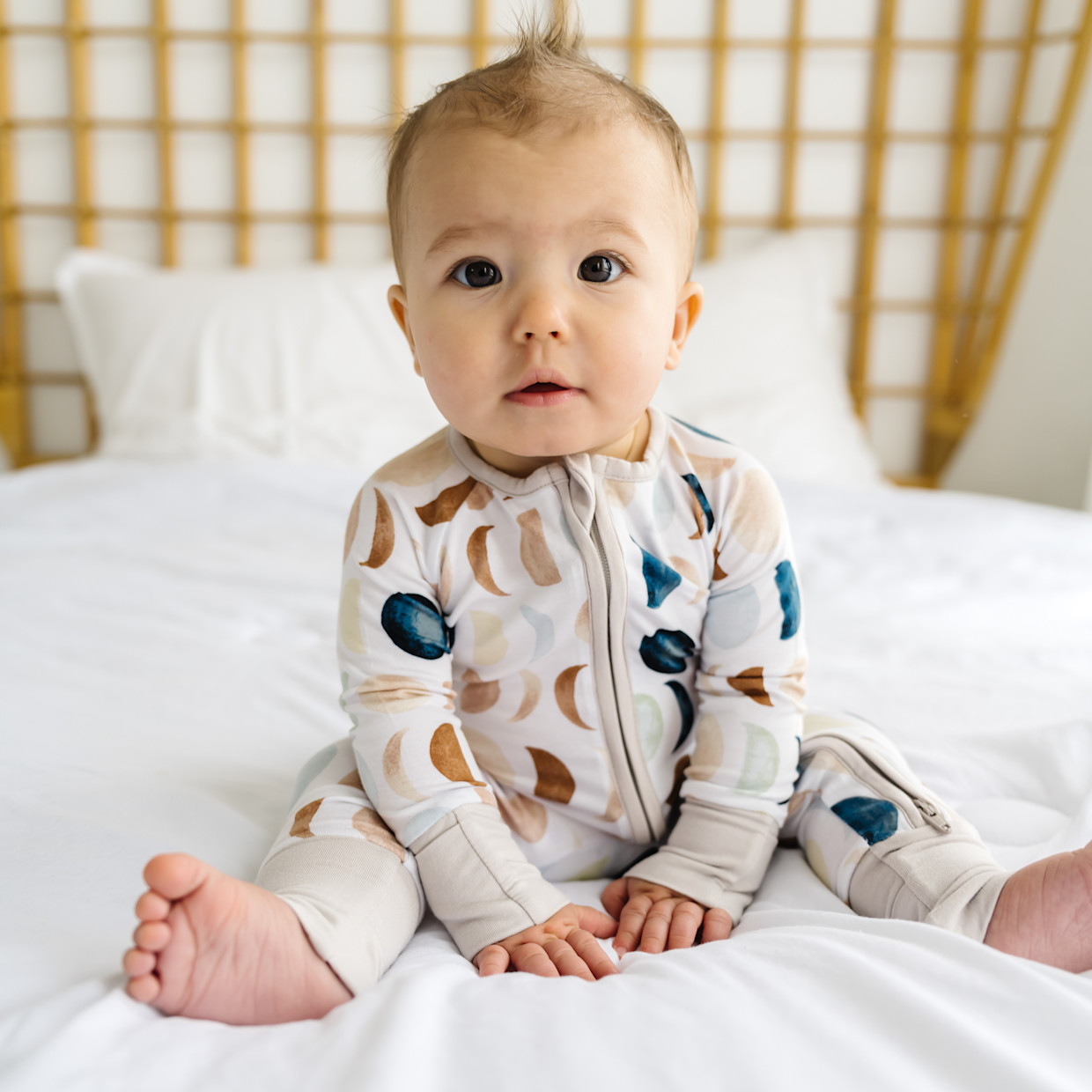 Little Sleepies Zippy - Moon Phases, 3-6 M.