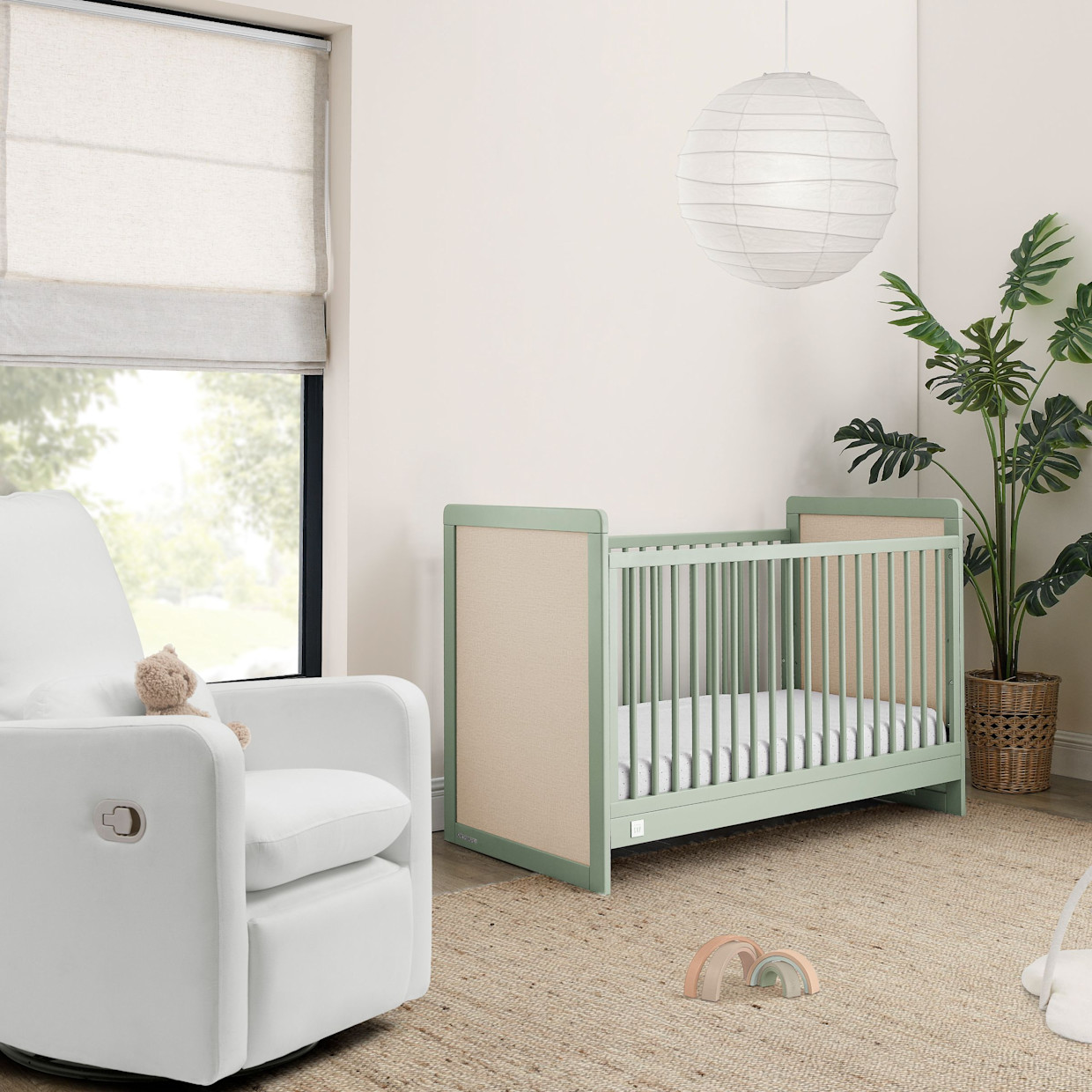Delta Children babyGap Liam 4-in-1 Convertible Crib - Sage Green/Natural.