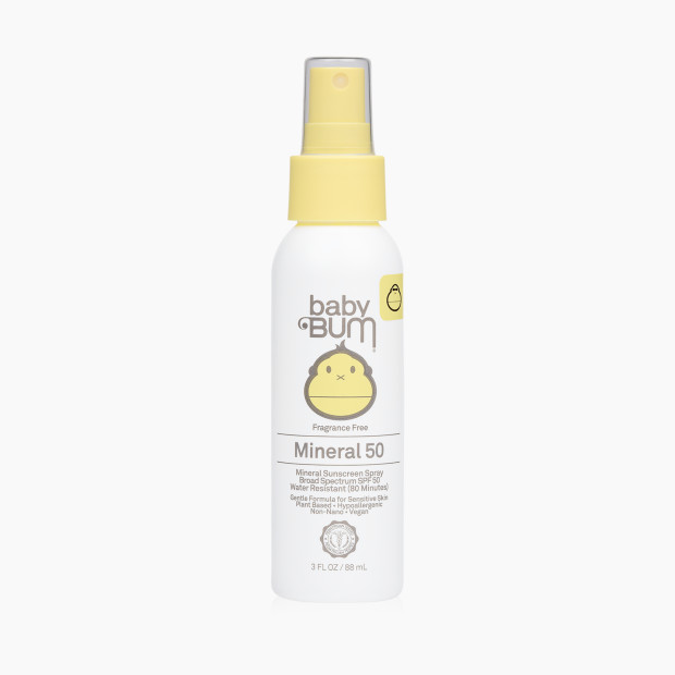 Baby Bum SPF 50 Mineral Sunscreen Spray - Fragrance Free, 3 Fl Oz.