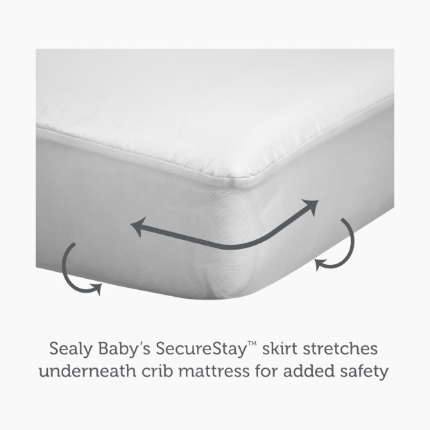 Sealy Allergy Protection Plus Fitted Crib Mattress Pad - Ultimate Protection.