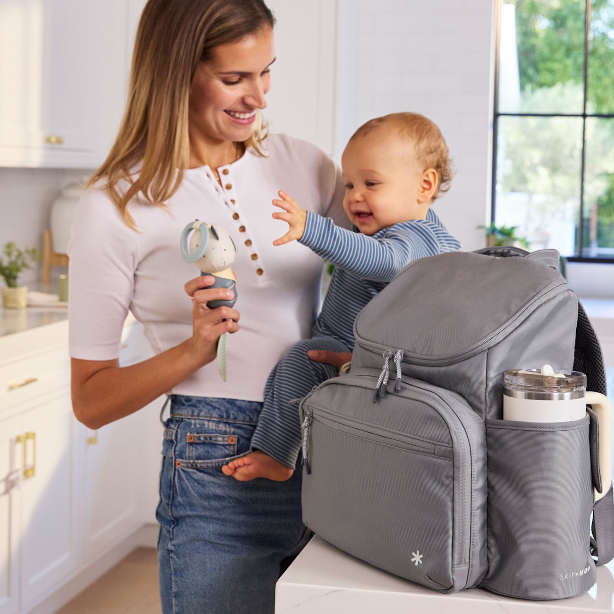 Skip Hop Forma Next Backpack Diaper Bag - Grey.