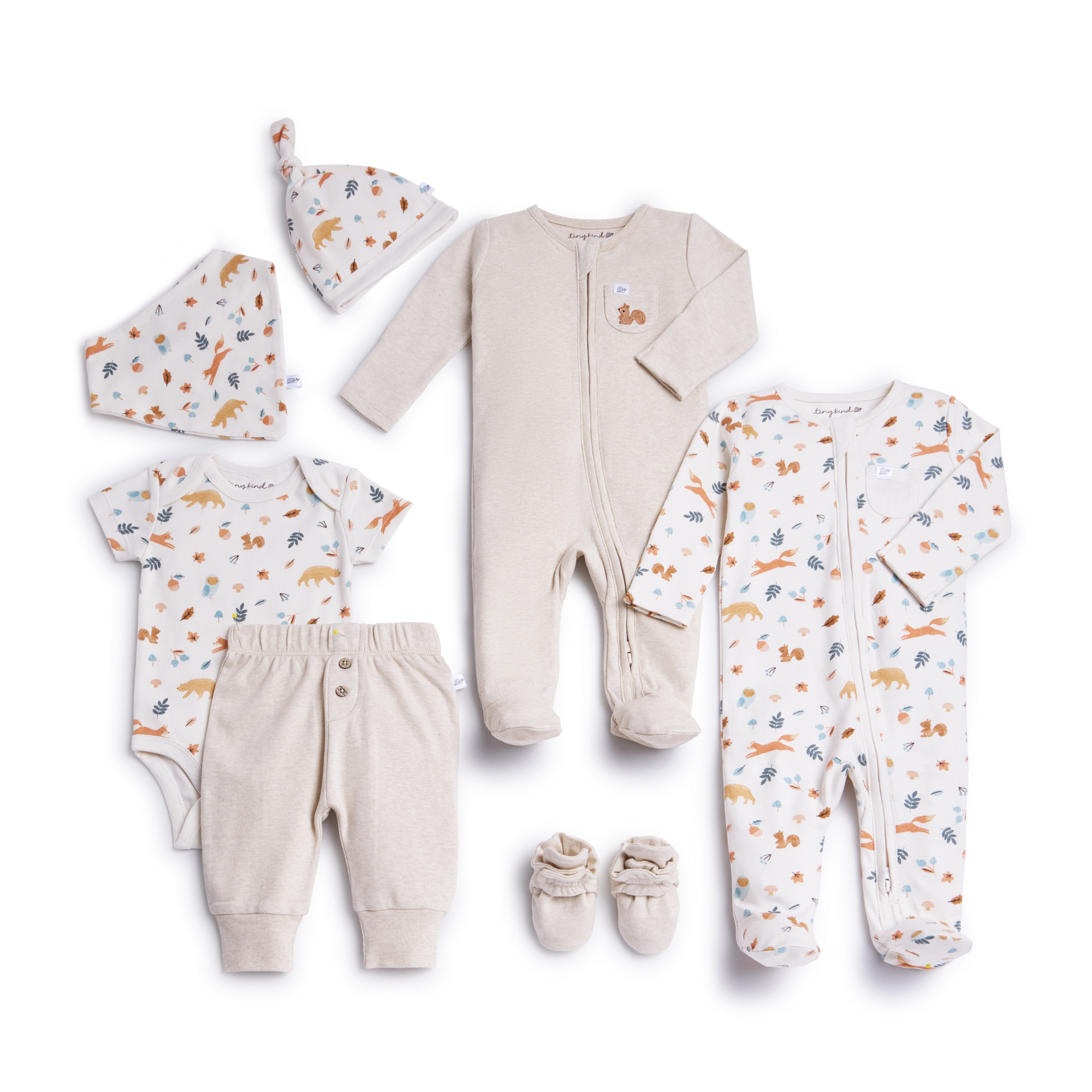 Tiny Kind Head to Toe Organic 7 Piece Set.