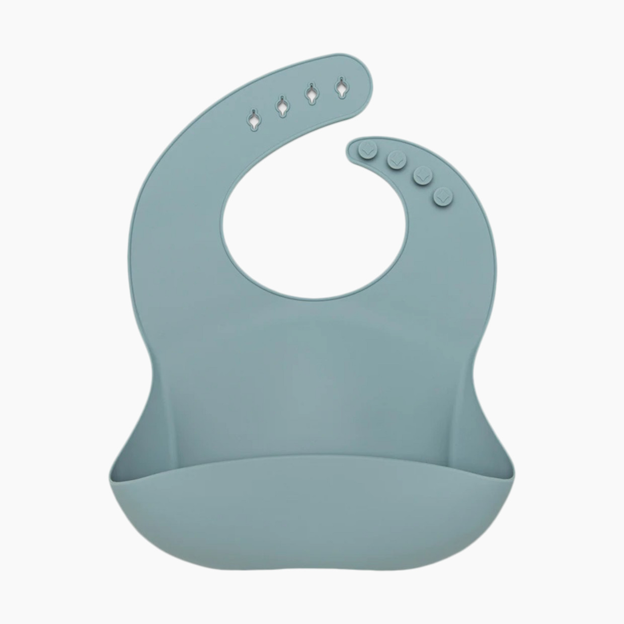 Loulou Lollipop Silicone Bib - Slate, 1.