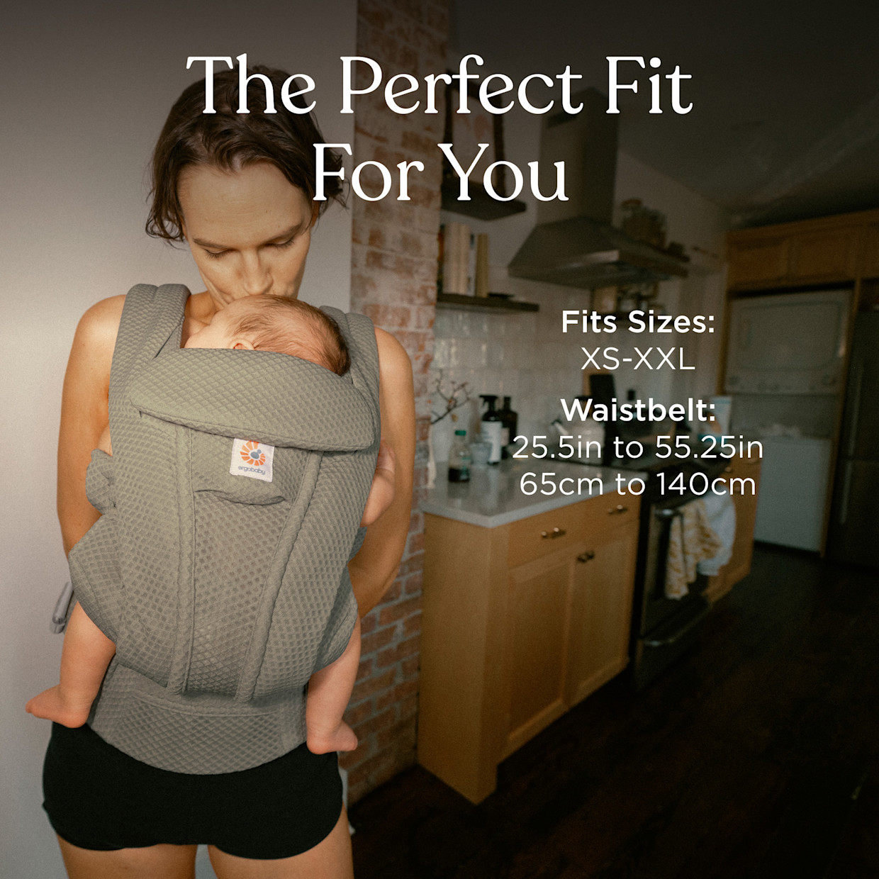 Ergobaby Omni Deluxe Carrier - Soft Olive Mesh.