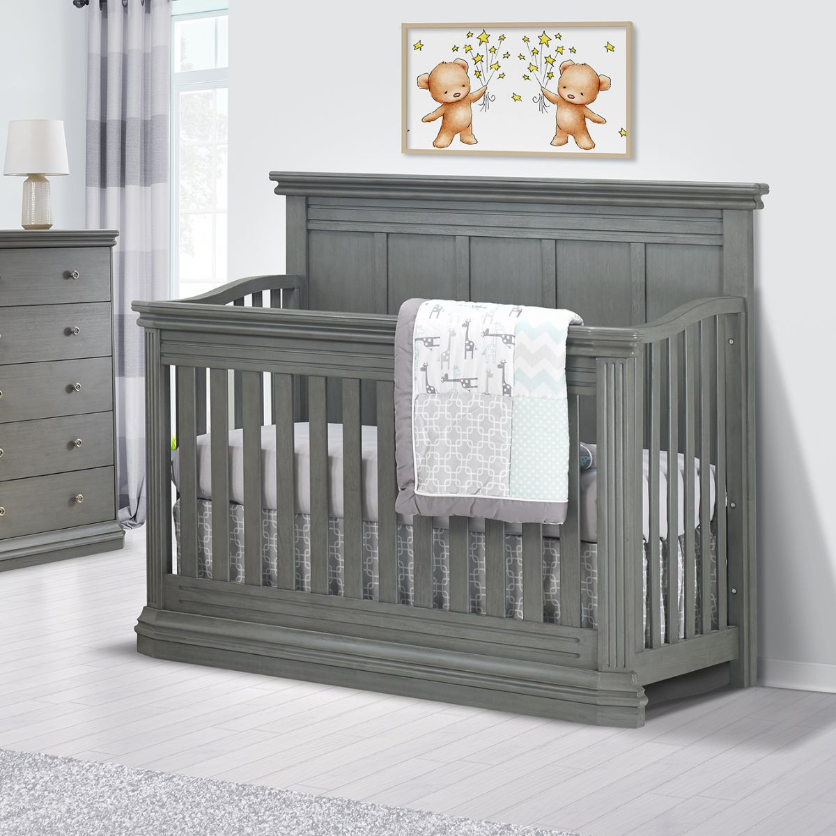 Sorelle Sutton 4-in-1 Crib - Grigio.