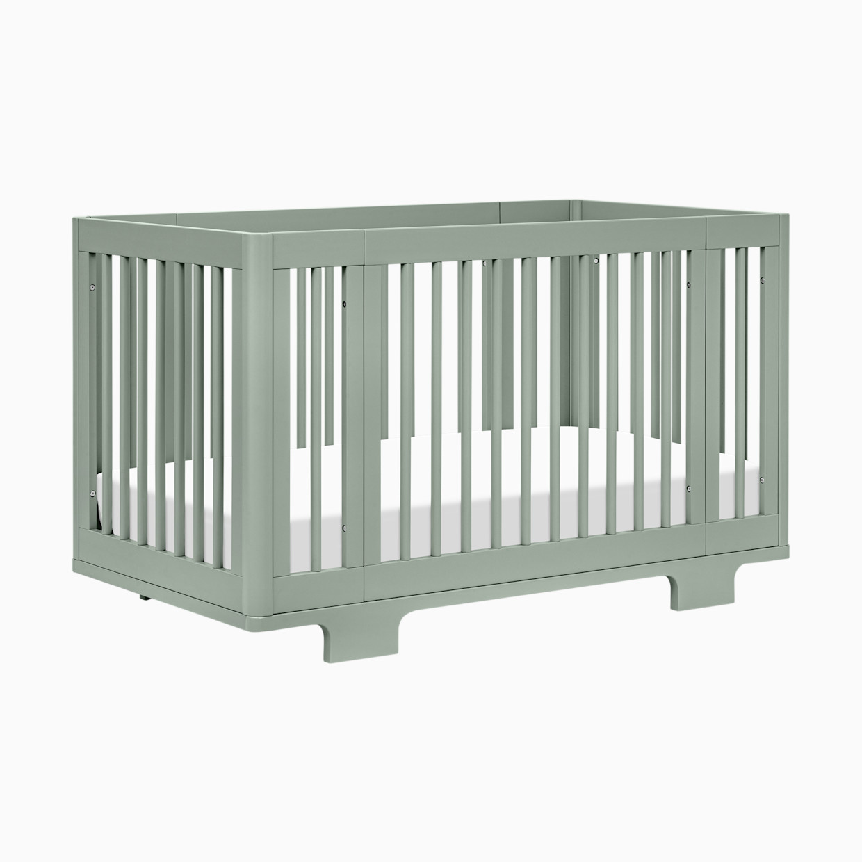 babyletto Yuzu 8-in-1 Convertible Crib with All-Stages Conversion Kits - Light Sage.