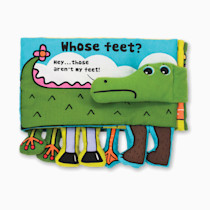 Melissa & Doug Soft Activity Baby Book - Whose Feet? Sensory Toys For Toddlers, Travel Toys For Toddlers Boys and Girls