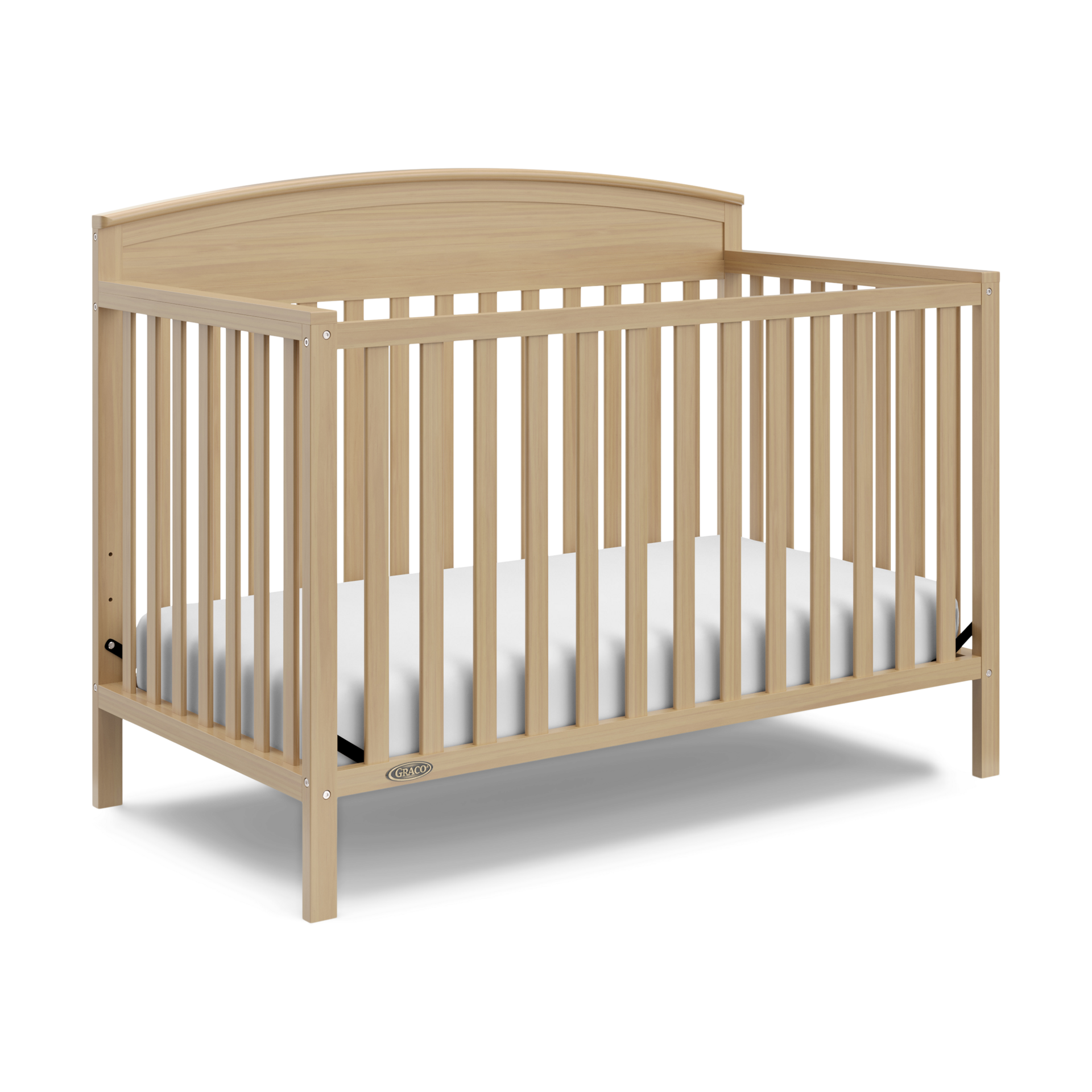 Graco Benton 5-in-1 Convertible Crib (Driftwood) – GREENGUARD Gold Certified, Converts from Baby Crib to Toddler Bed, Daybed and Full-Size Bed, Fits Standard Full-Size Crib Mattress