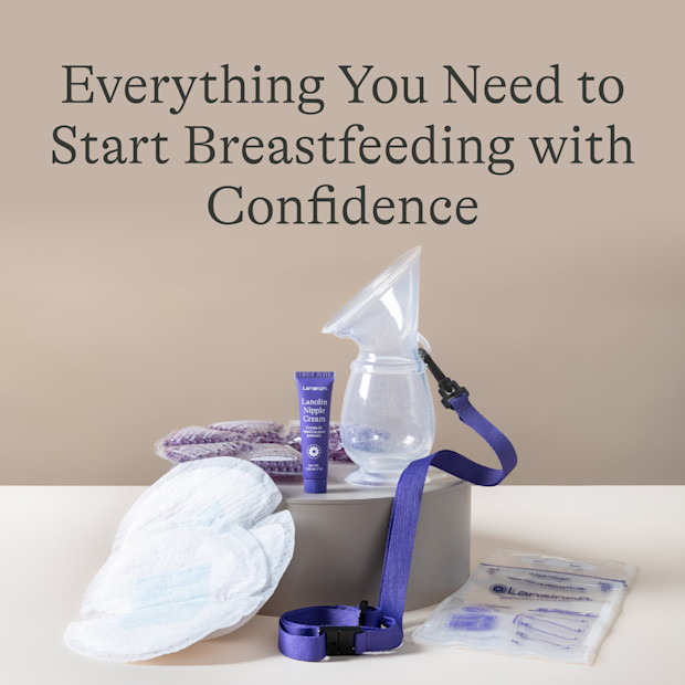 Lansinoh Breastfeeding Essentials Kit for Nursing Moms.
