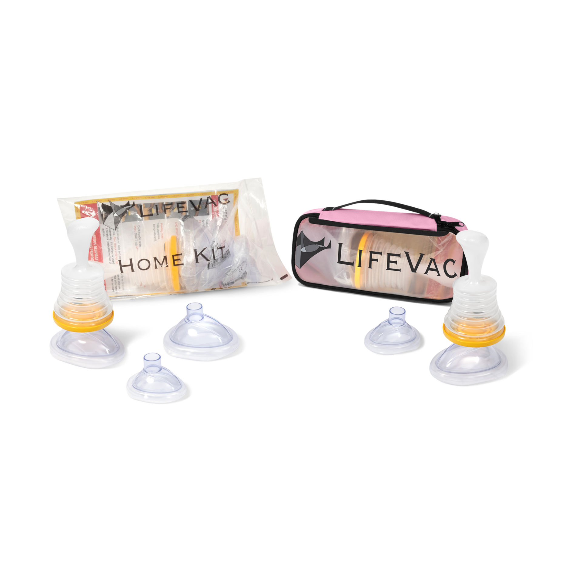LifeVac Home & Travel Kit Bundle - Pink.