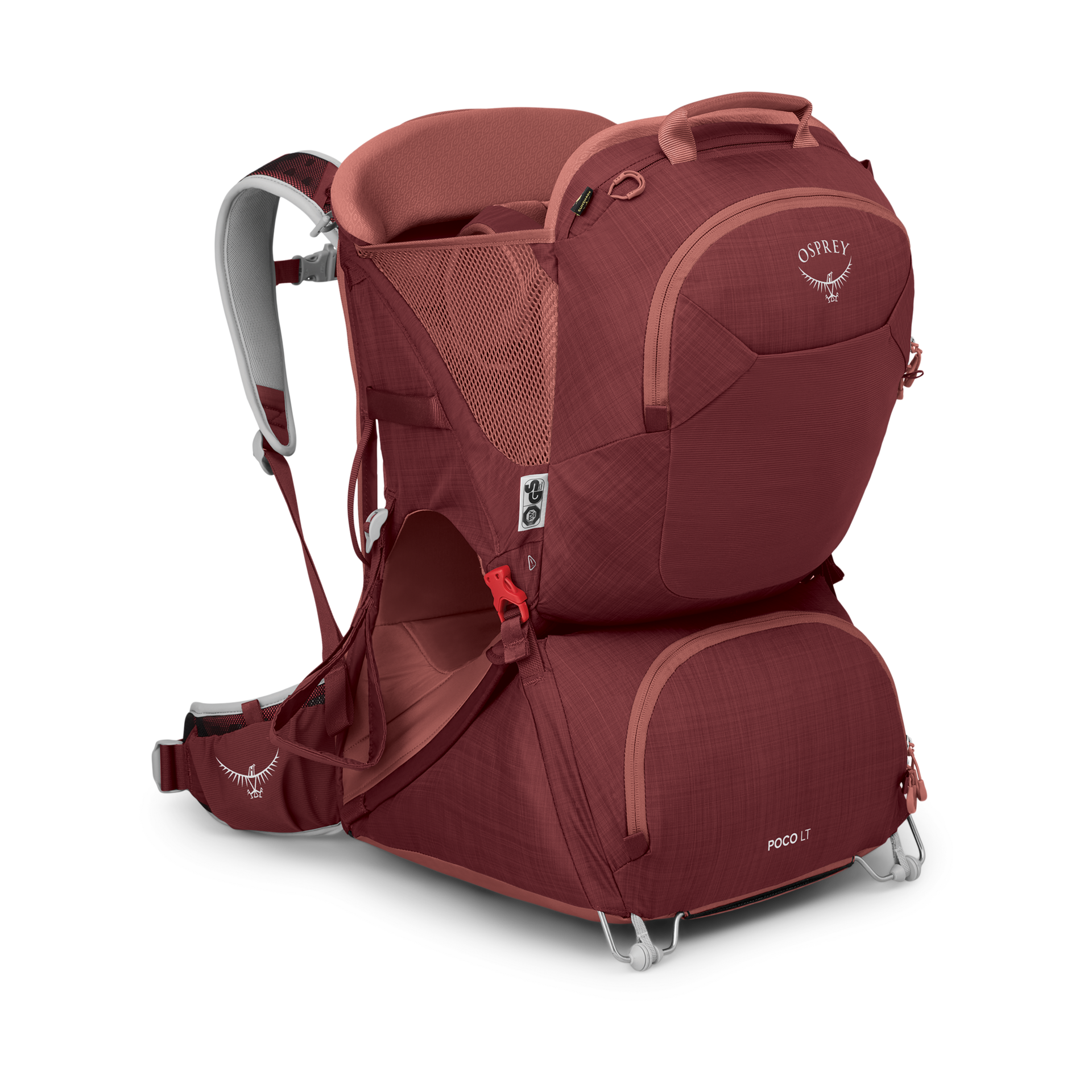 red osprey bag