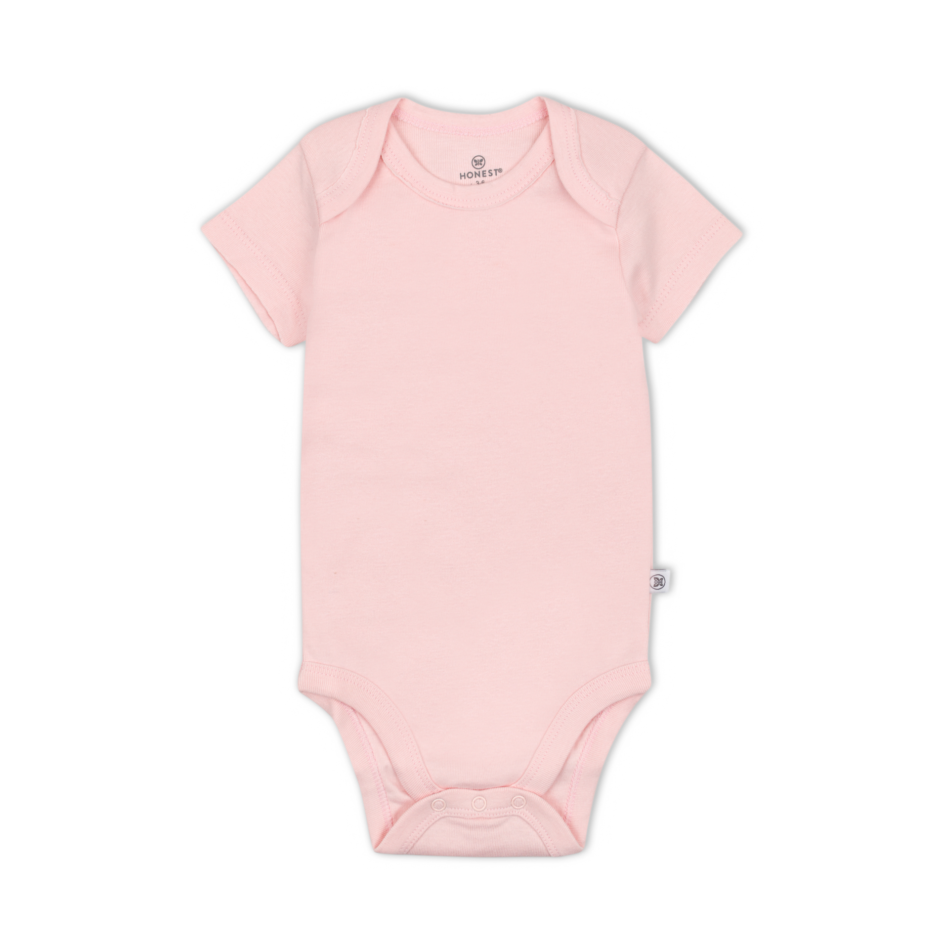 Honest Baby Clothing 5-Pack Organic Cotton Short Sleeve Bodysuits.