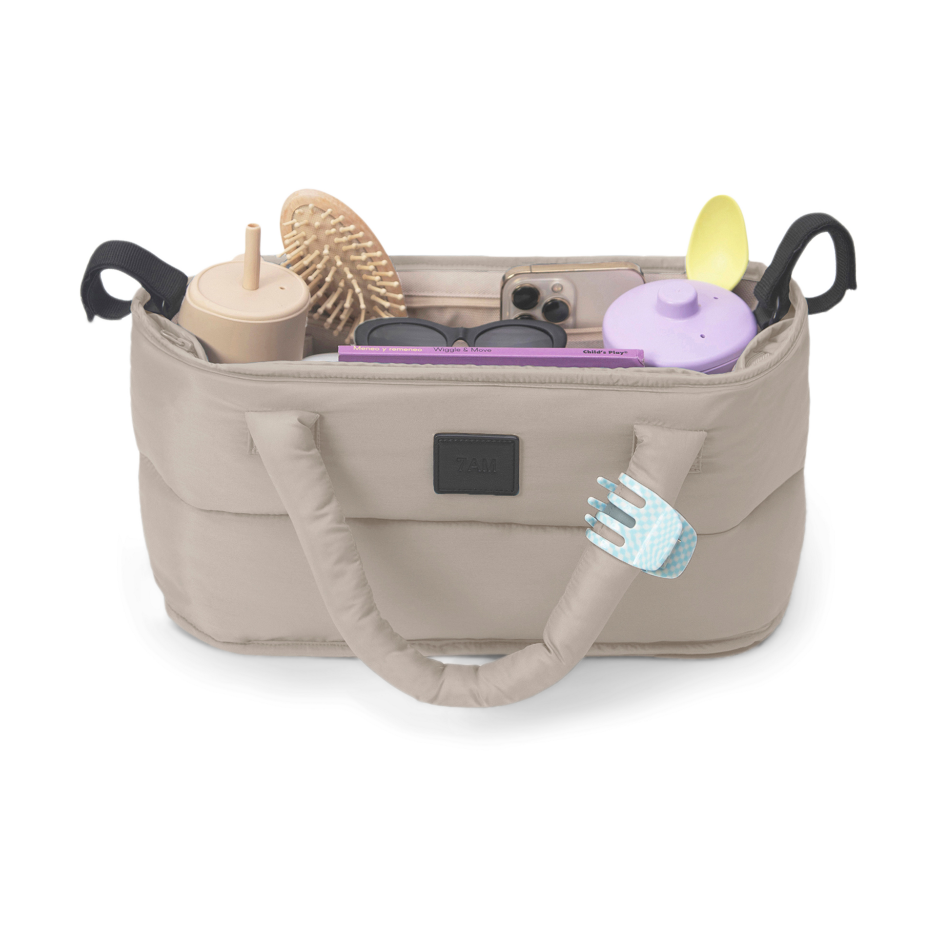 7AM Enfant Stroller Organizer - Oat.