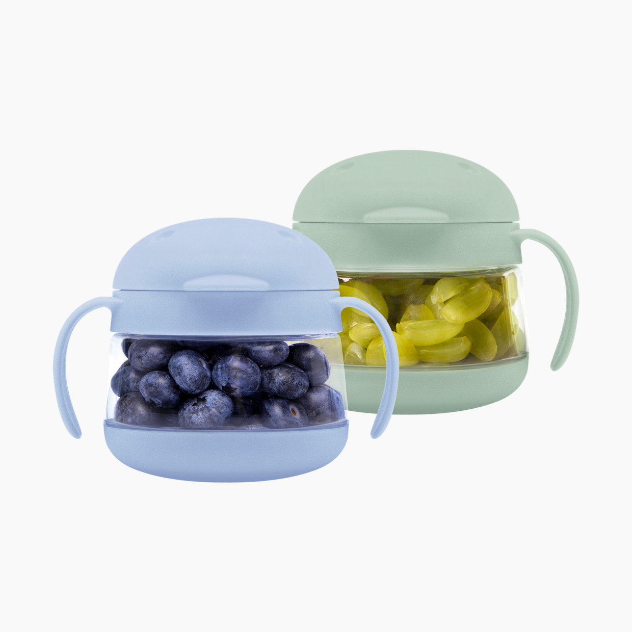 Ubbi Tweat Snack Containers (2 Pack) - Sage/Blue.