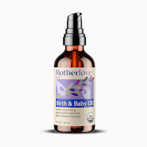 Motherlove Birth & Baby Oil (2 oz) Gentle Lavender-Infused Oil for Perineal, Labor & Baby Massage—Non-GMO, Organic Herbs