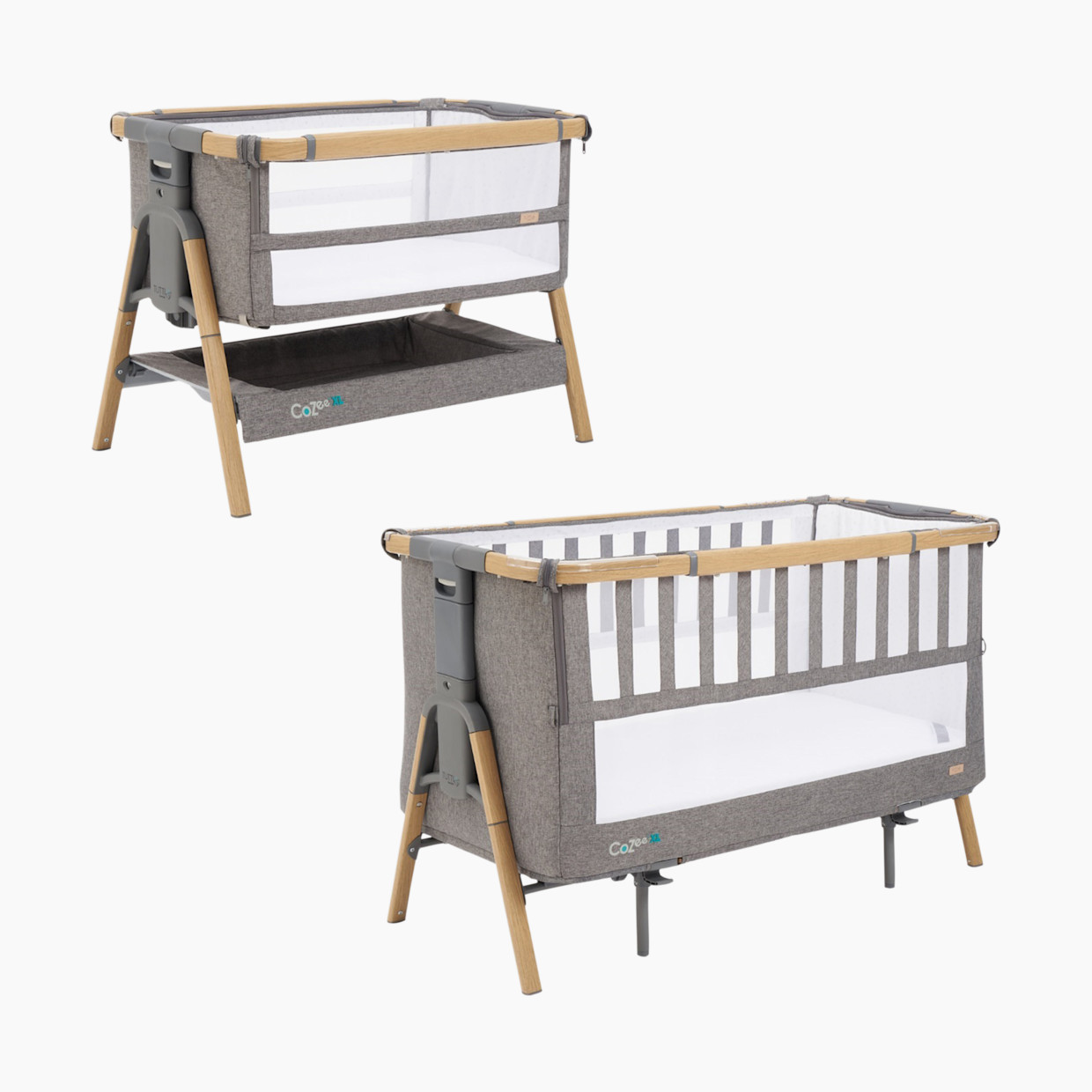 Tutti Bambini CoZee XL Complete Birth to 4+ Years Bundle - Oak/Charcoal.